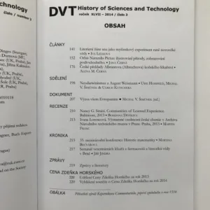 Dějiny věd a techniky 1-4/2014