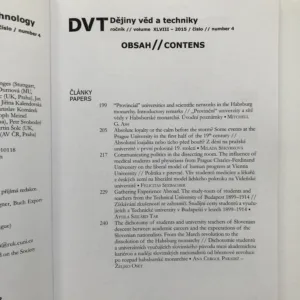 Dějiny věd a techniky 1-4/2015