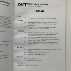 Dějiny věd a techniky 1-4/2017