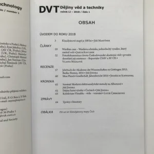 Dějiny věd a techniky 1-4/2018