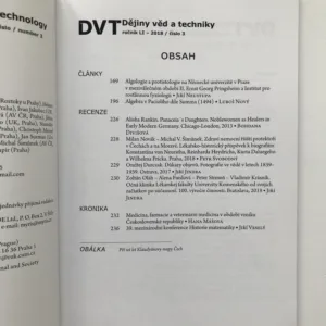 Dějiny věd a techniky 1-4/2018