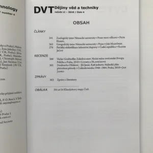 Dějiny věd a techniky 1-4/2018