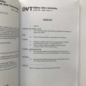 Dějiny věd a techniky 1-4/2020