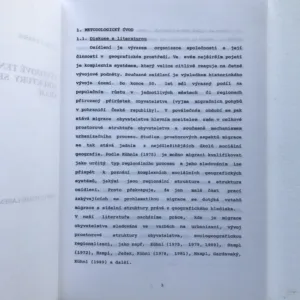 Vývojové tendence sídelní struktury Severočeského kraje, Miloslav Šašek