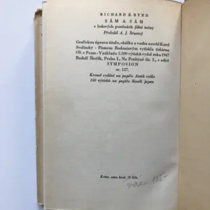 Sám a sám v ledových pustinách jižní točny, Richard E. Byrd