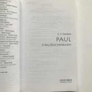 Paul, A Very Short Introduction, E. P. Sanders
