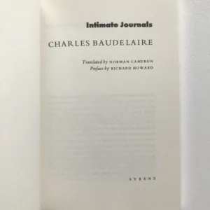 Intimate Journals, Charles Baudelaire