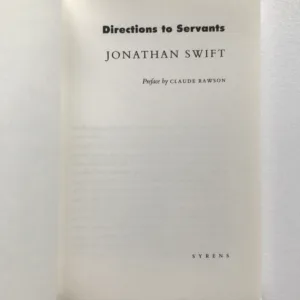 Directions to Servants, Jonathan Swift