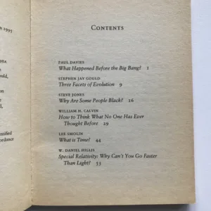 Science, Mind & Cosmos, William H. Calvin, Paul Davies, Stephen Jay Gould, W. Daniel Hillis, Steve Jones, Lee Smolin