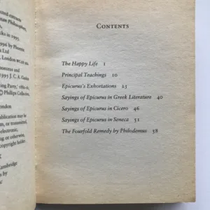 A Guide to Happiness, Epicurus