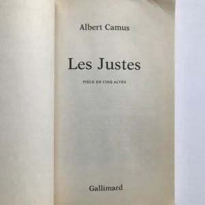 Les Justes, Albert Camus
