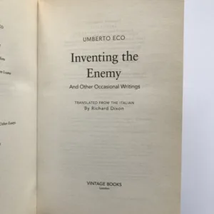 Inventing the Enemy, Umberto Eco