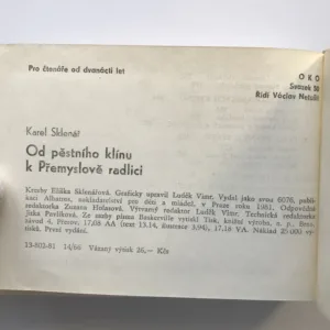 Od pěstního klínu k Přemyslově radlici, Karel Sklenář