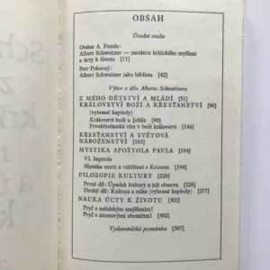 Albert Schweitzer, Zastánce kritického myšlení a úcty k životu