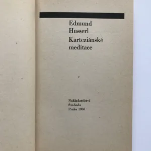 Karteziánské meditace, Edmund Husserl