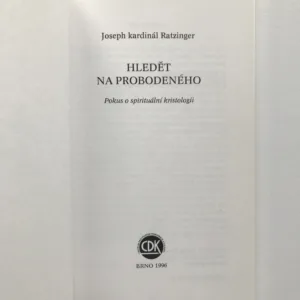 Hledět na probodeného, Joseph Ratzinger