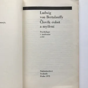 Člověk-robot a myšlení, Ludwig von Bertalanffy