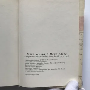 Drahá mama / Dear Alice (Korespondence Alice a Charlotty Masarykových 1915-1916)