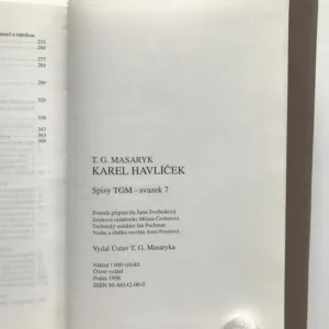 Karel Havlíček, T. G. Masaryk