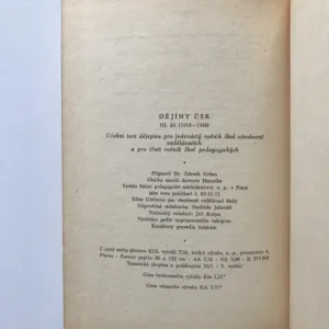 Dějiny ČSR, III. díl (1918-1948), Zdeněk Urban