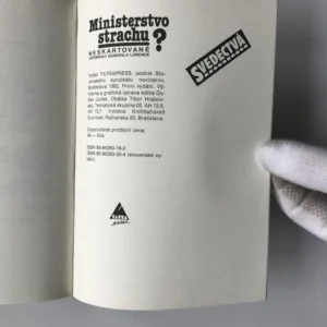 Ministerstvo strachu? (Neskartované vzpomínky generála Lorence), Alojz Lorenc