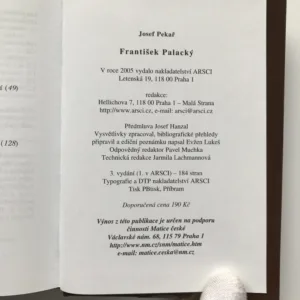 František Palacký, Josef Pekař
