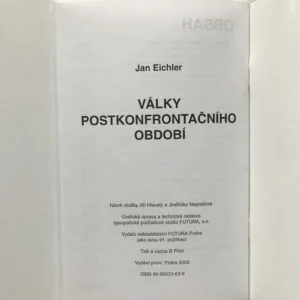 Války postkonfrontačního období, Jan Eichler