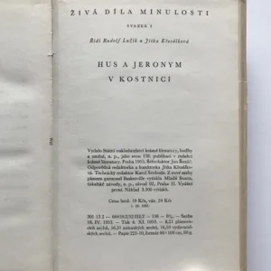 Hus a Jeronym v Kostnici, Rudolf Lužík, Jitka Křesálková