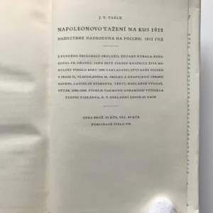 Napoleonovo tažení na Rus 1812, Jevgenij V. Tarle
