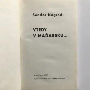 Vtedy v Maďarsku, Sándor Nógrádi