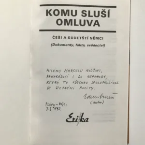 Komu sluší omluva (Češi a sudetští Němci)
