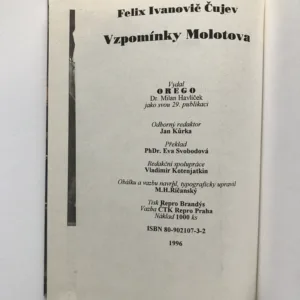 Vzpomínky Molotova, Felix Ivanovič Čujev