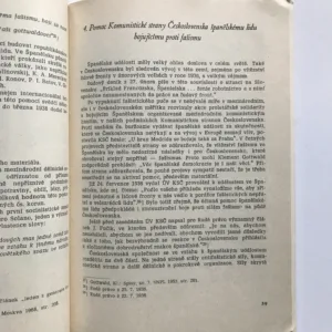 Podíl čs. dobrovolníků na boji mezinárodního proletariátu proti nastupujícímu fašismu ve Španělsku v letech 1936-1939