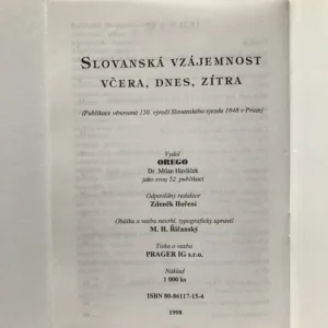 Slovanská vzájemnost včera dnes a zítra, Zdeněk Hoření