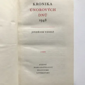 Kronika únorových dnů 1948, Jindřich Veselý