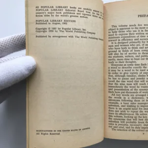 A Dictionary of Synonyms and Antonyms, Joseph Devlin, Jerome Fried