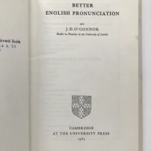 Better English Pronunciation, J. D. O'Connor