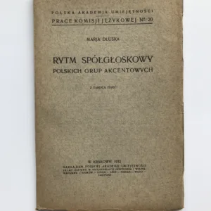 Rytm spolgloskowy polskich grup akcentowych, Marja Dluska