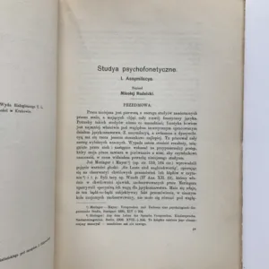 Studya psychofonetyczne (I. Assymilacya), Mikolaj Rudnicki