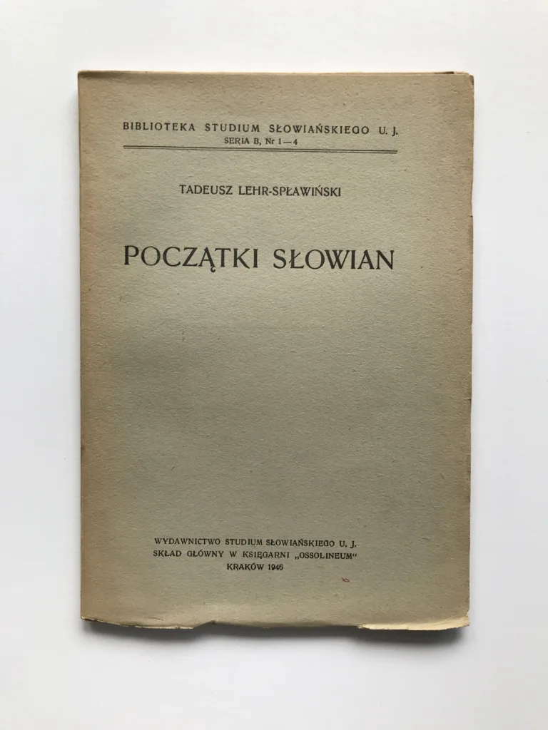 Poczatki Slowian, Tadeusz Lehr-Splawinski