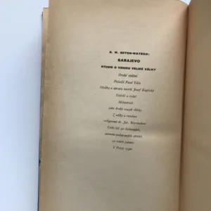 Sarajevo. Z války a revoluce (Svazek druhý), R. W. Seton-Watson