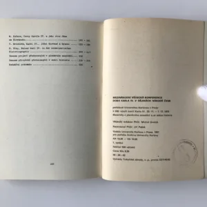 Mezinárodní vědecká konference Doba Karla IV. v dějinách národů ČSSR (Materiály z plenárního zasedání a ze sekce historie)