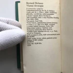 Vlastní životopis, Bernard Bolzano