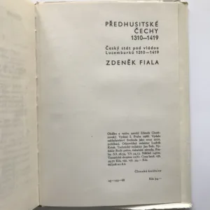 Předhusitské Čechy 1310-1419, Zdeněk Fiala