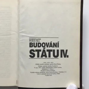 Budování státu 1-4, Ferdinand Peroutka