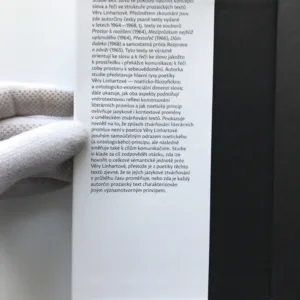 Moc slova (Koncepce jazyka a řeči v prozaických textech Věry Linhartové), Michaela Křivancová