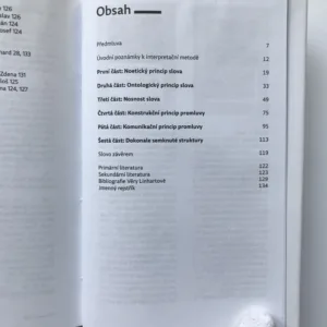 Moc slova (Koncepce jazyka a řeči v prozaických textech Věry Linhartové), Michaela Křivancová