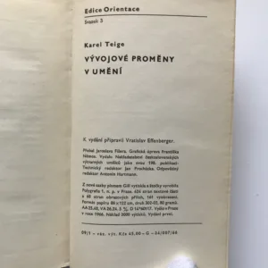 Vývojové proměny v umění, Karel Teige