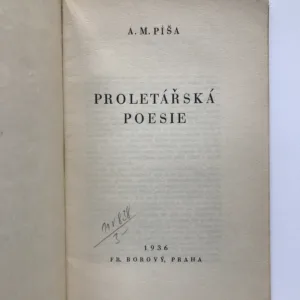 Proletářská poesie, A. M. Píša