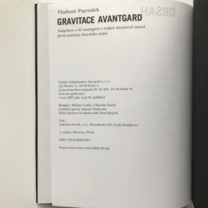 Gravitace avantgard (Imaginace a řeč avantgard v českých literárních textech první poloviny dvacátého století), Vladimír Papoušek